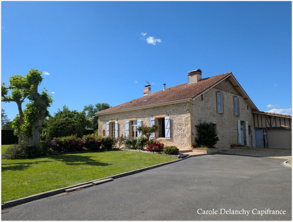 Vente Maison Ancien presbytère rénové – 232 m² – 4 chambres – Dépendances – Terrain de 2 959 m², Saint-Agnet (5 min Garlin / 10 min Aire-sur- Saint agnet