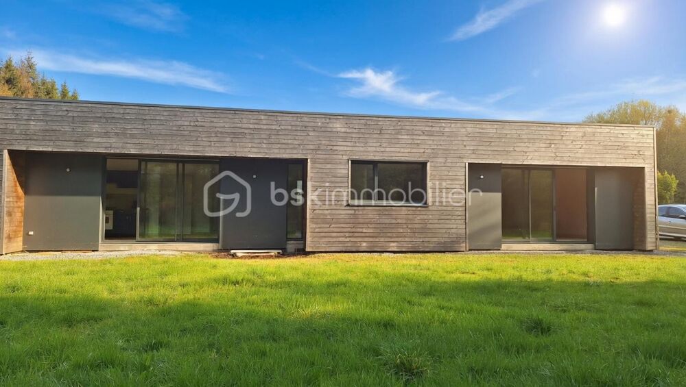 Maison en bois contemporaine de plain-pied