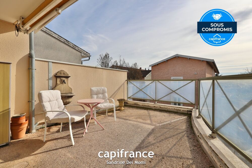 SAINT GENIS LES OLLIERES - Appartement T3 avec grande terrasse, garage et cave