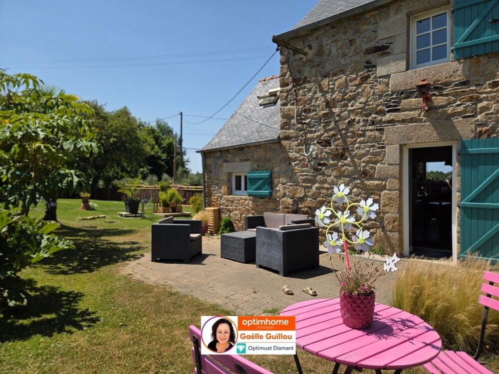 MORLAIX : Charmante maison en pierre de 3 chambres, jardin clos, vie de plain pied