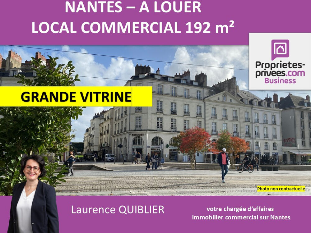  44000 NANTES - LOCAL COMMERCIAL 192 M² A LOUER 