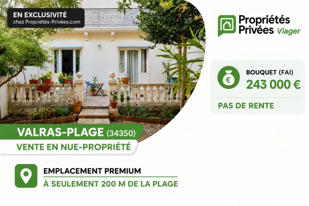 Maison de maître Valras Plage 6 pièce(s) 148 m2