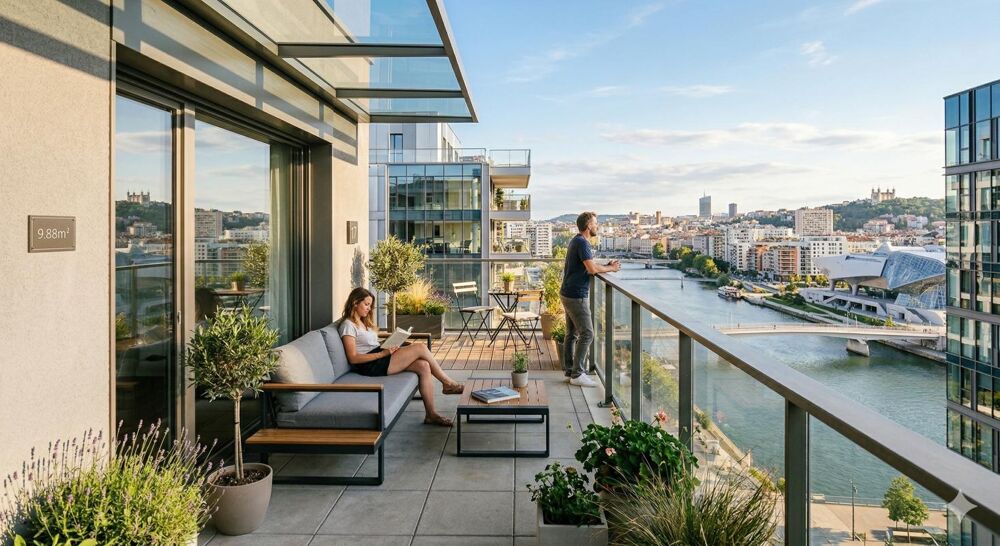 Vente Appartement **DERNIER ÉTAGE - VUE INCROYABLE - SUITE PARENTALE - BEL APPARTEMENT 4 PIÈCES À PROXIMITÉ DES TRANSPORTS Lyon 2