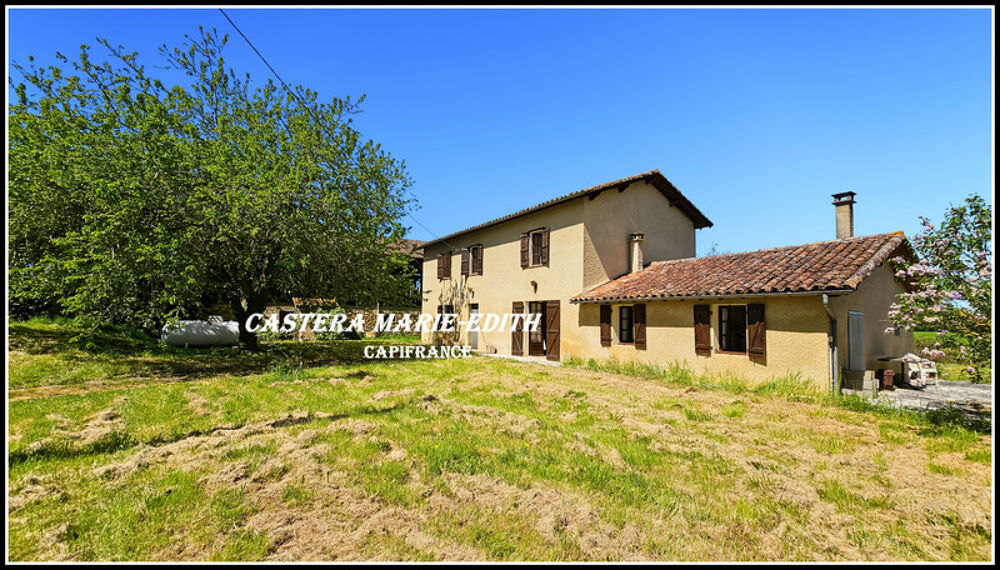 Propriete à BARRAN (GERS) AVEC MAISON GASCONNE EN PIERRES- 160 m² hab- sur 2,6 hectares + dépendances +PUITS