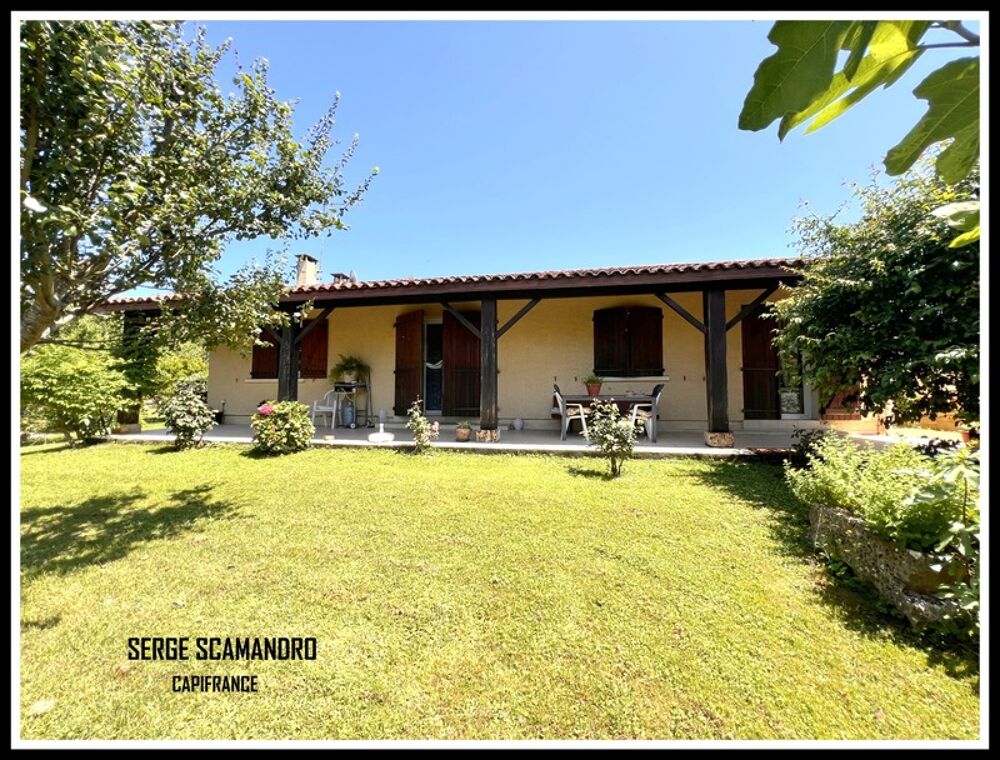Maison de plain-pied à vendre 5 pièces MIRANDE (32) - 3 chambres - terrain 660 m²