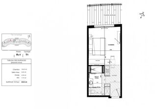  Appartement � vendre 1 pi�ce 29 m�