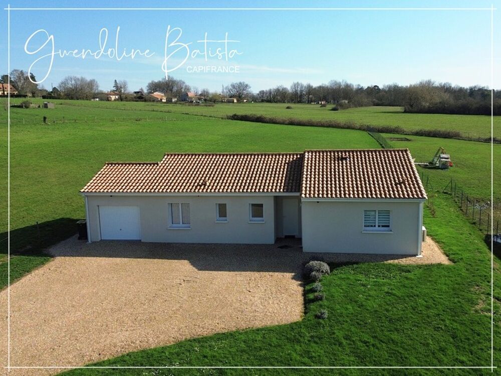 Vente Maison Maison Plain-pied 110m² - 3 chambres - Terrain 3046m² avec vue dégagée - DPE A - LA FORCE Bergerac