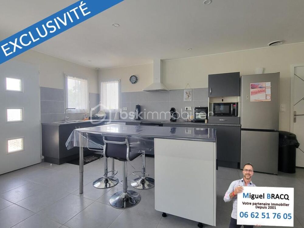 Villa F4 de plain pied sur 300 m² de terrain, quartier calme sur Nissan-Lez-Enserune 34440