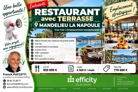 Restaurant 770000 06210 Mandelieu la napoule
