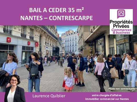 NANTES - CESSION BAIL, LOCAL COMMERCIAL 35 m&sup2; CENTRE VILLE 88000 44000 Nantes