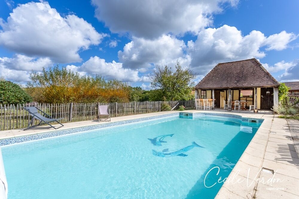 Vente Maison Propriete à vendre 7 pièces proche de BERGERAC (24)-Longère en pierre de 250 m2, 5 chambres, piscine, et grange aménageable de 2 Bergerac