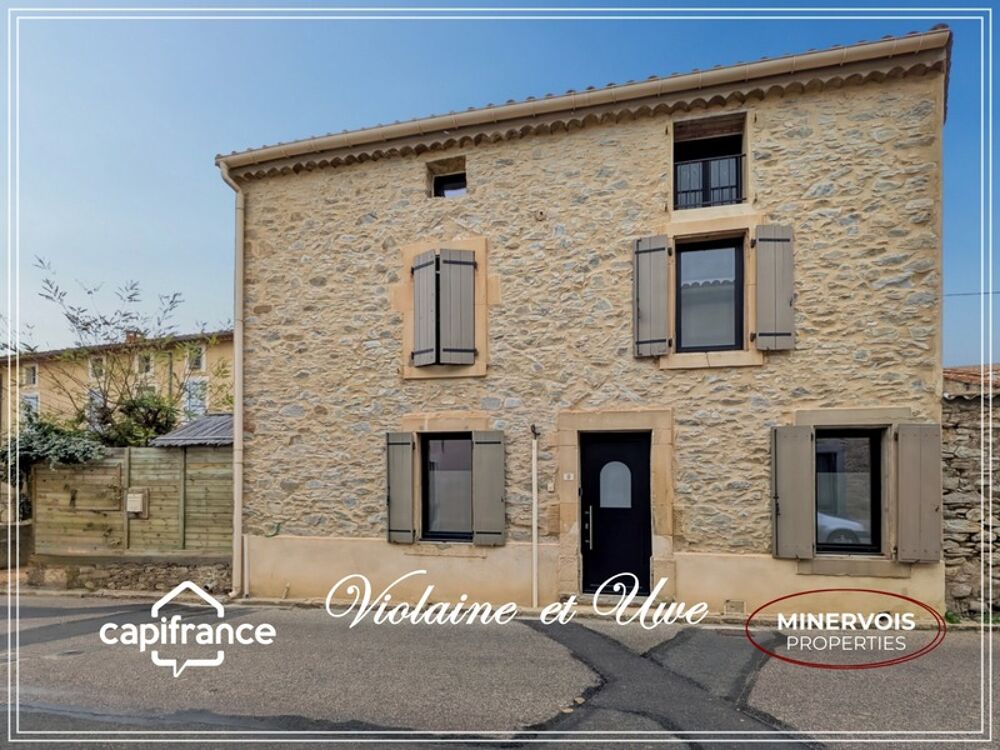 Maison de charme en pierre avec jardin sans vis-à-vis  Cesseras  Minervois