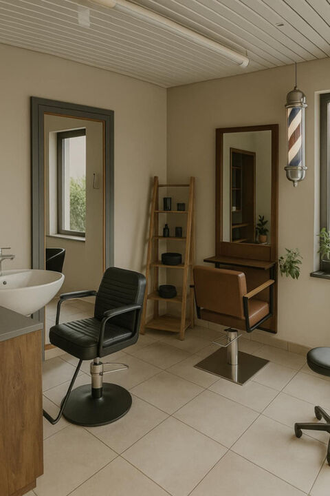   À vendre : Salon de coiffure mixte rénové, proche Lorient 