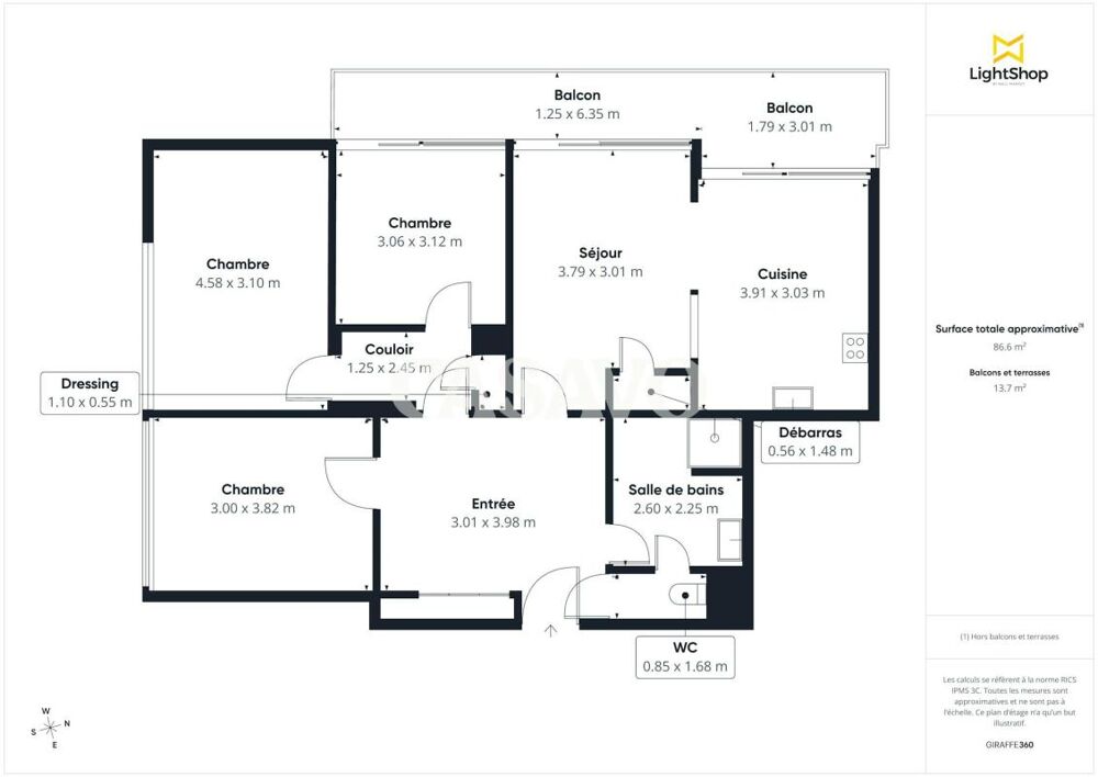 Vente Appartement Vente Appartement 4 pièces de 89m² - 69110 Sainte-Foy-lès-Lyon Sainte foy les lyon