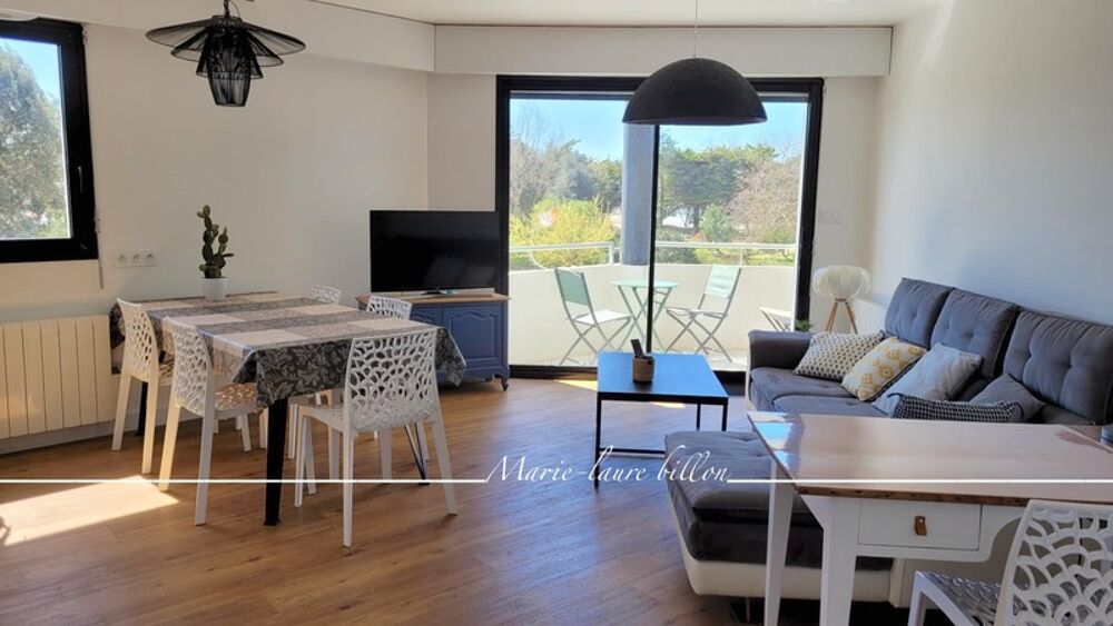 Appartement à vendre 3 pièces SAINT GILLES CROIX DE VIE (85), appartement 2 chambres avec vue rivière, une cave et un garage
