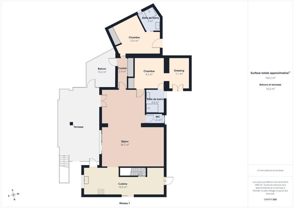 Villa de 170 m² sur 2,4 hectares, deux logements indépendants, piscine et vue Luberon  Lauris