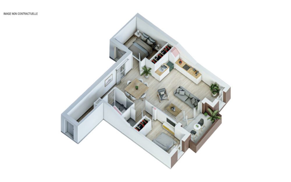 Vente Appartement A VENDRE - Appartement T3 45.33 m² Villenave d ornon