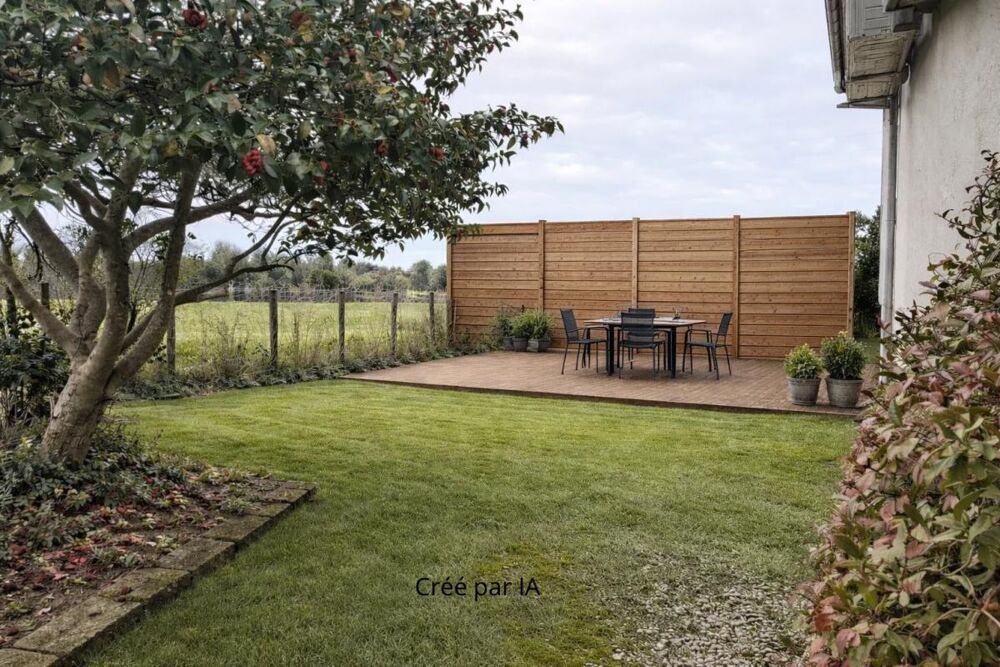 T4 jardin avec travaux et vue dégagée sur le pays basque