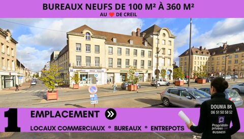 60100 CREIL - LOCATION BUREAUX , 100  &agrave; 360 M&sup2; 5000 60100 Creil