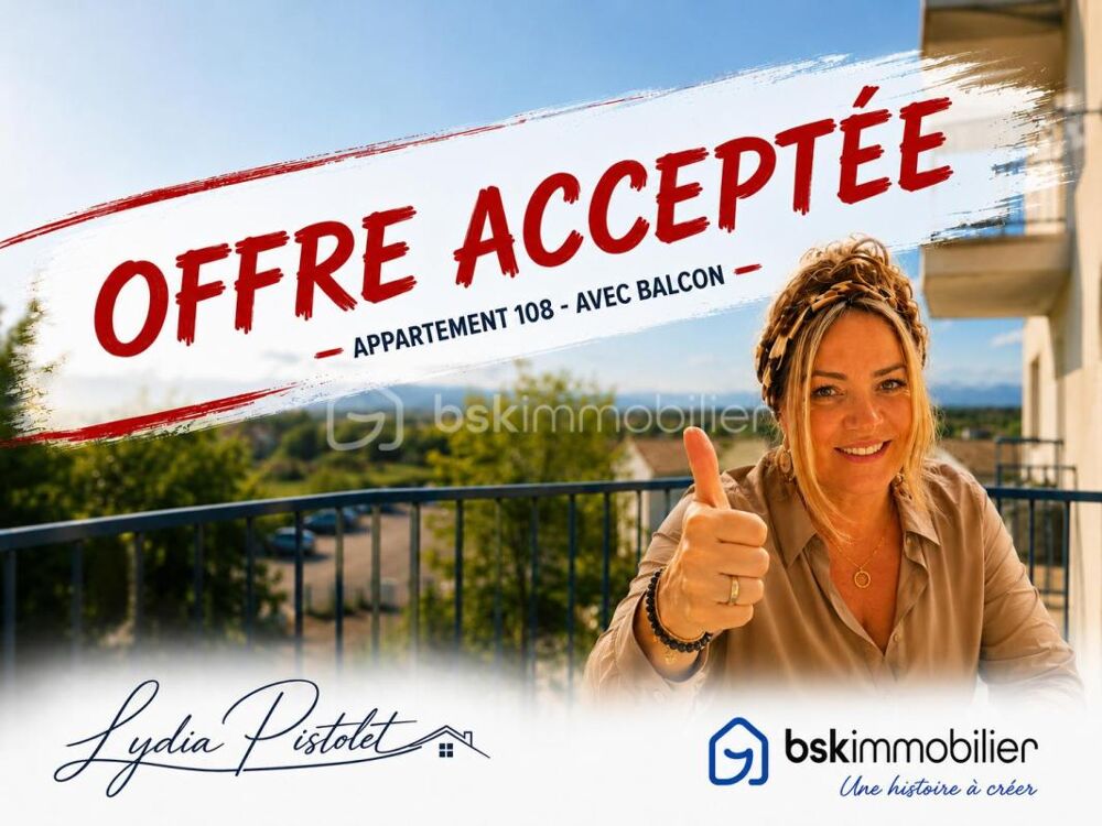 SAINT-CHRISTOL ((84) - Créez votre grand T2 sur mesure avec balcon ! Plateau sous forme d'appartement de 68 m² env. situé au 1er
