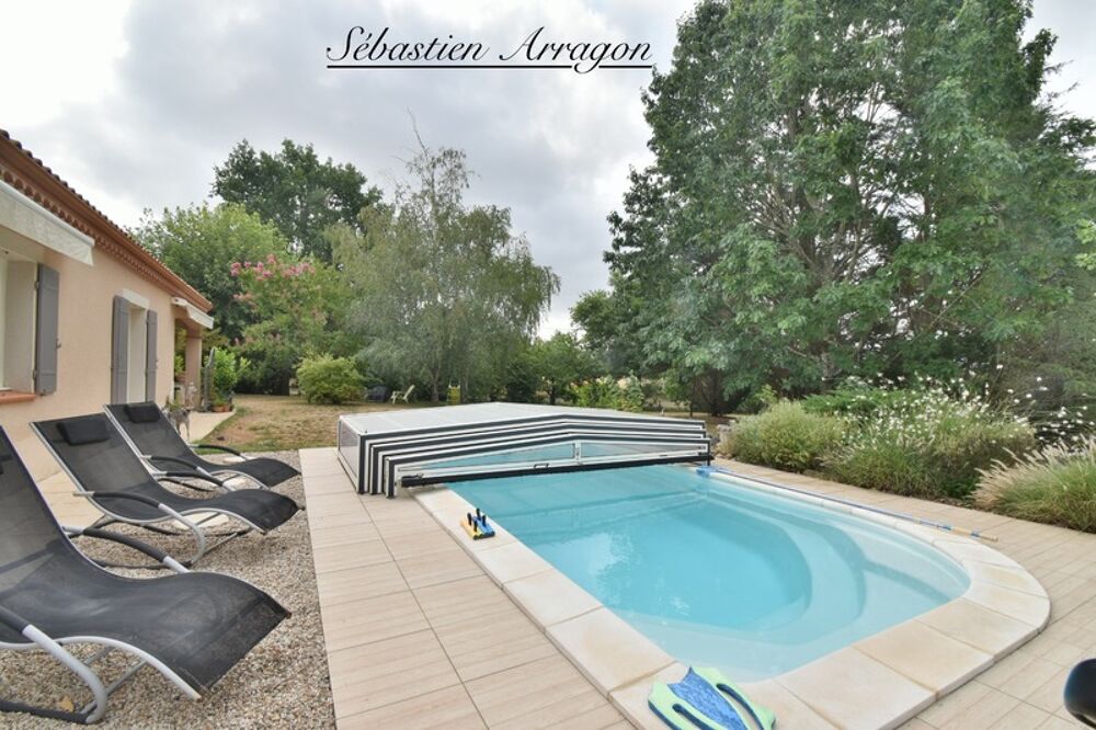 Entre Villeneuve-sur-Lot (47) et Saint-Sylvestre-sur-Lot  Belle maison de plain-pied avec piscine sur 3 800 m²