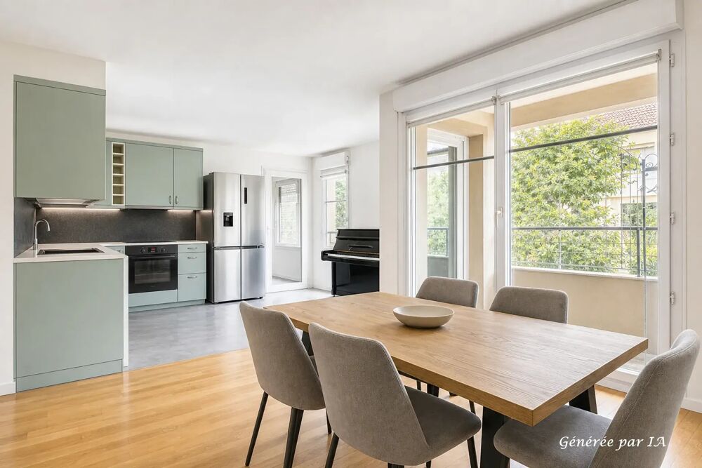 Appartement à vendre 4 pièces avec bureau, loggia et deux places de parking dans une résidence et recherchée