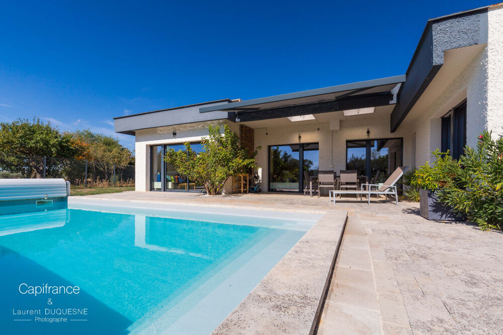Vente Maison MAISON D'ARCHITECTE DE PLAIN-PIED AVEC PISCINE ET VUE DÉGAGÉE Norges la ville