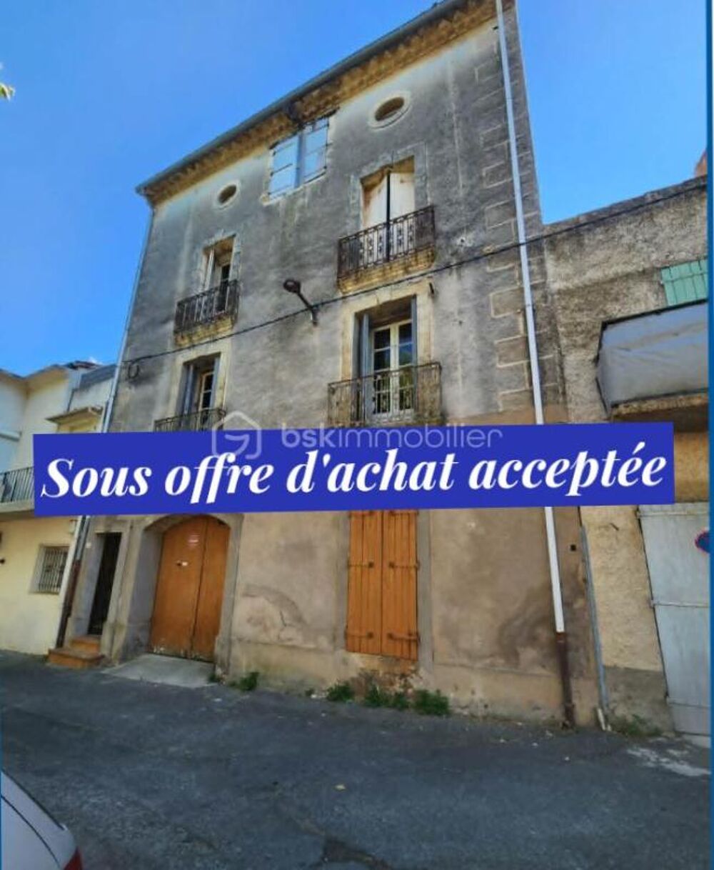 SOUS OFFRE D'ACHAT Maison de village 130 m² + grand grenier aménageable, garage et terrasse  Investissement ou Projet Familial