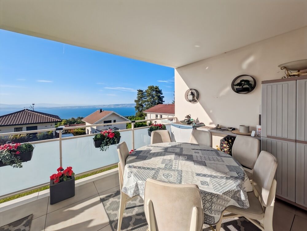 Vente Appartement À vendre appartement 4 pièces EVIAN LES BAINS (74) - Magnifique T4 récent avec vue panoramique sur le lac Léman Evian les bains