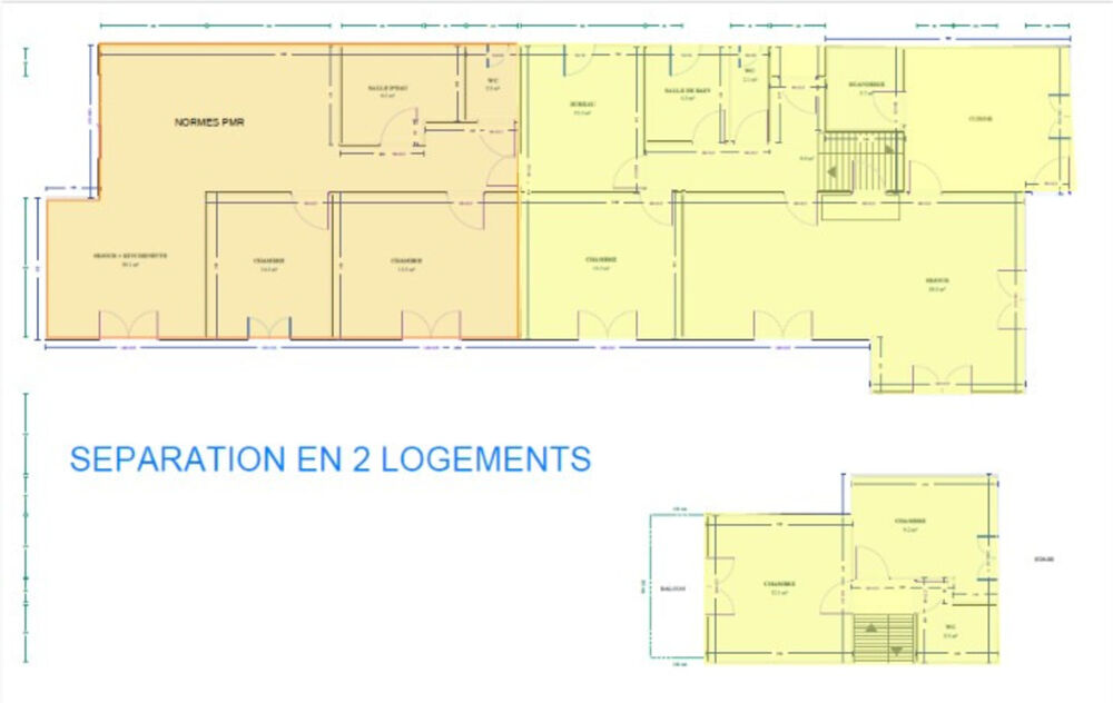 MAISON MODULABLE 5 CHAMBRES À SAINT-SEVER  POTENTIEL 2 LOGEMENTS