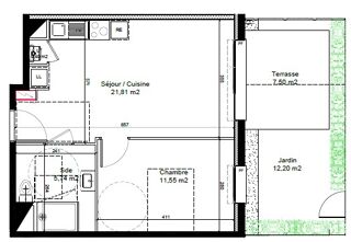  Appartement � louer 2 pi�ces 39 m�