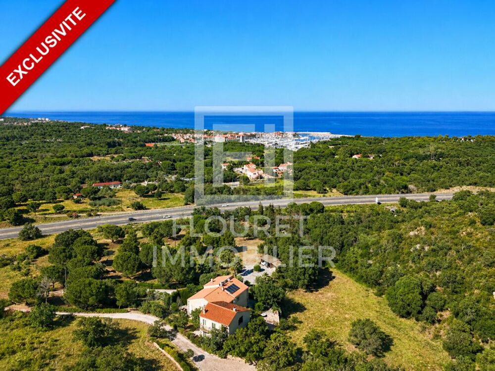 Mas catalan vue mer - 230 m² - 5 chambres - terrain 1,1 ha - potentiel locatif