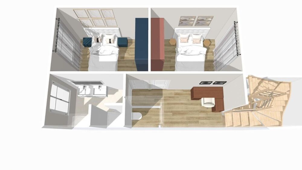 Vente Maison Orléans Bourdon Blanc maison de ville de 1900 120 m2 à rénover avec courette à vendre (45) Orleans
