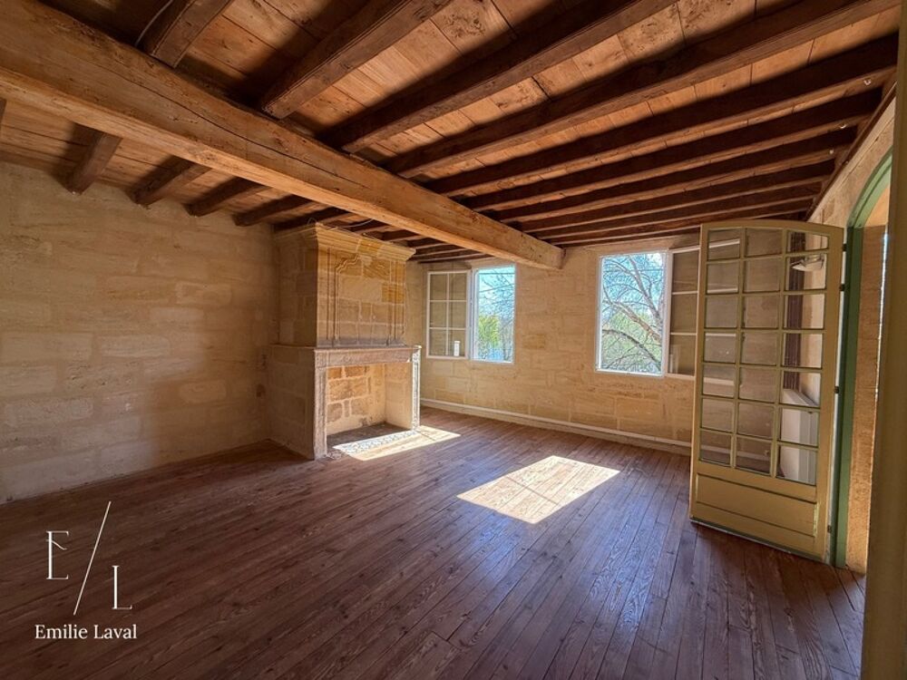 Maison en pierre au calme avec 4 chambres et vue rivière à SAINTE TERRE (33)