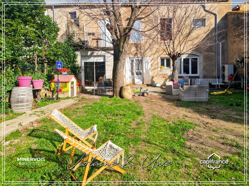 Maison bourgeoise de caractère avec jardin  259 m²  Azille (Minervois)