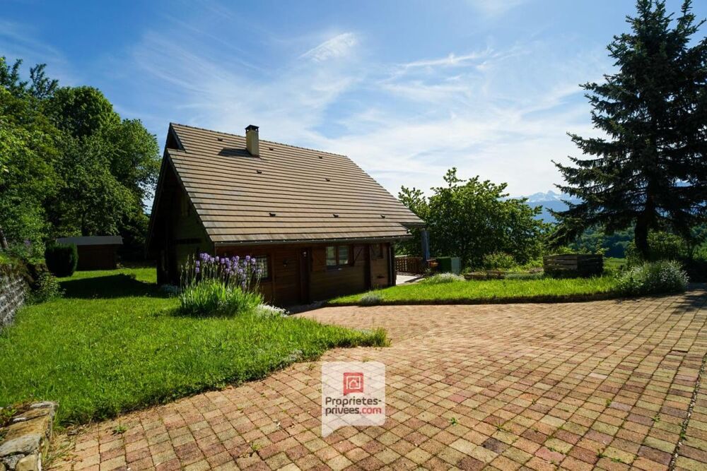 Plateau des Petites Roches (38660) - Chalet T6 en madriers + studio + carport + jardin
