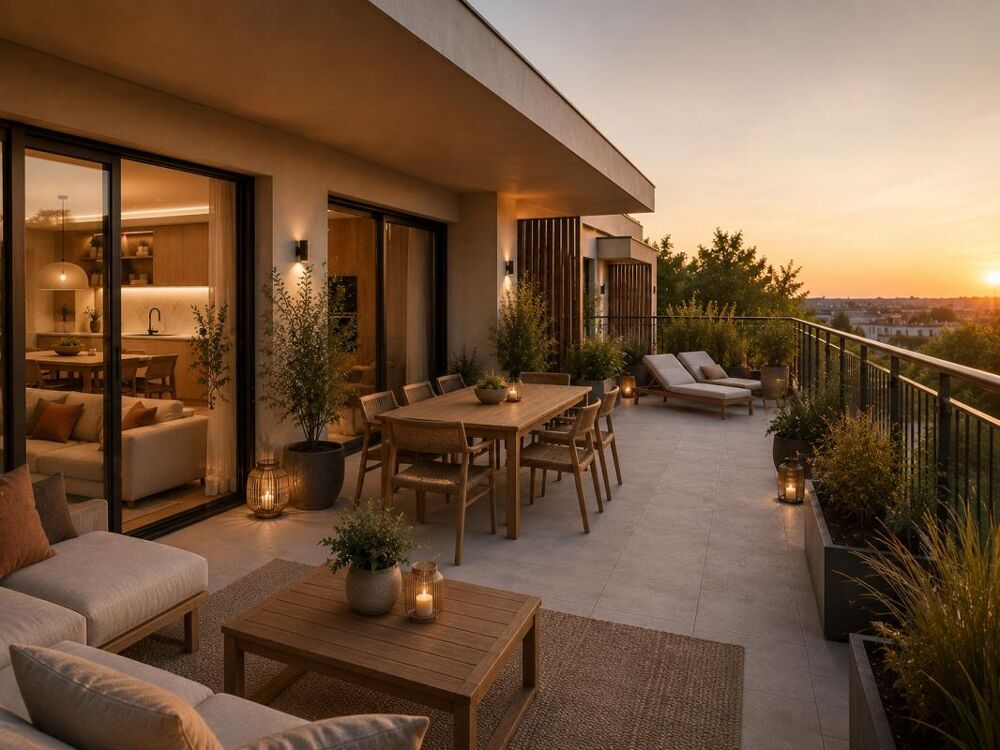 Vente Appartement T3 avec BELLE Terrasse dans BORDEAUX Bordeaux