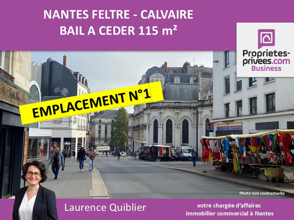   44000 NANTES - BAIL A CEDER 115 M² QUARTIER CALVAIRE 