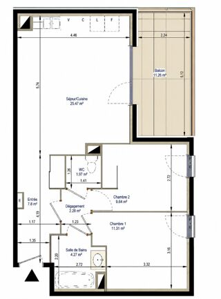 Location Appartement Appartement T3 avec balcon et garage – Vaulx-en-Velin Vaulx en velin