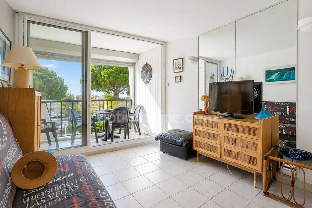 Vente Appartement LA GRANDE-MOTTE (34280) – STUDIO CABINE AVEC COIN NUIT – 31,59 M² – BALCON – VUE MER & PORT – EXPOSITION SUD – ASCENSEUR La grande motte