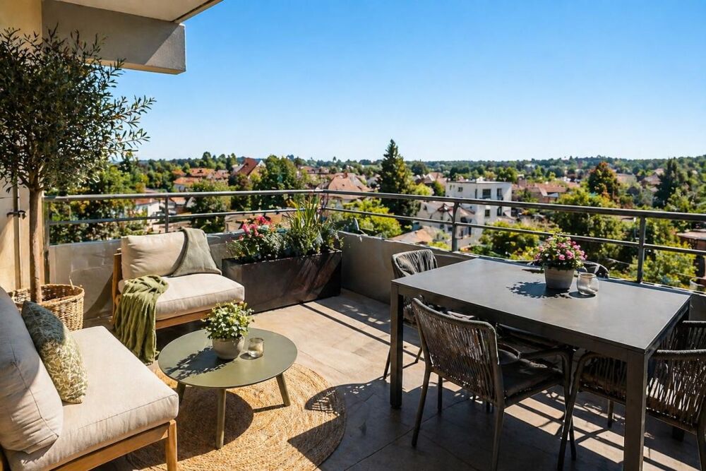 4 pièces en étage avec balcon vue sur jardin - 2 parking - Proche gare de Meudon
