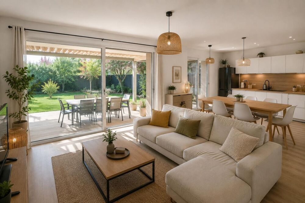 Vente Appartement GRAND T4 avec JARDIN et Parking à TOULENNE proche LANGON Toulenne
