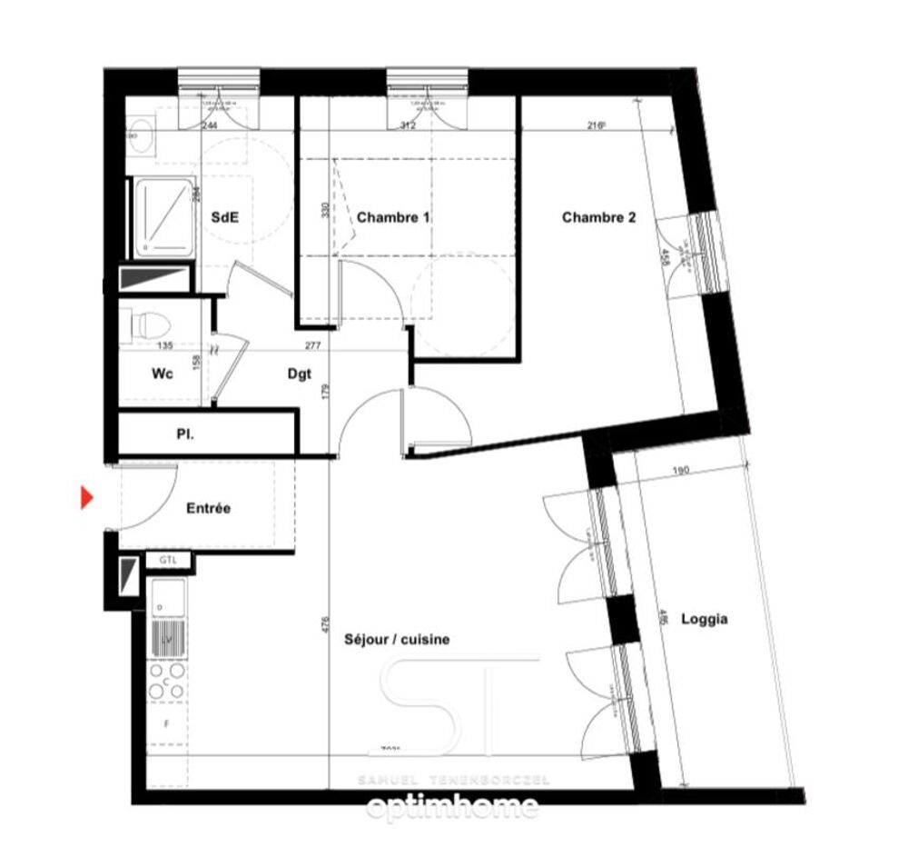 Vente Appartement Appartement neuf T3 de 71,78 m² avec loggia et parking – Pont-l'Évêque (14130) Pont l eveque