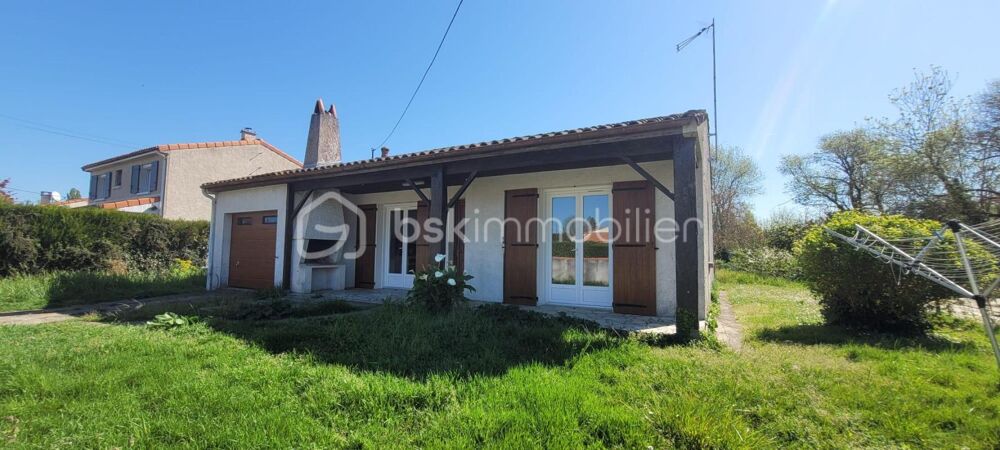MAISON DE PLAIN PIED 90 M2, 3 CHAMBRES, GARAGE ET JARDIN DE 614 M2
