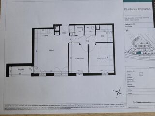  Appartement  vendre 3 pices 62 m