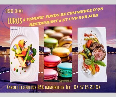 Fonds de commerce &agrave; vendre – Saint-Cyr-sur-Mer ? ? Prix : 390 000 € 390000 83270 Saint cyr sur mer