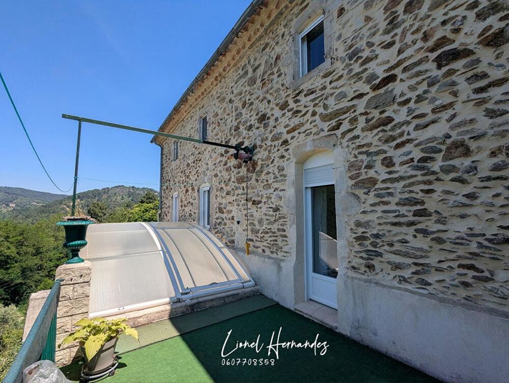 Vente Maison Mas cévenol avec piscine et terrain d'environ 1 hectare - Vue panoramique sur les Cévennes Sainte cecile d andorge