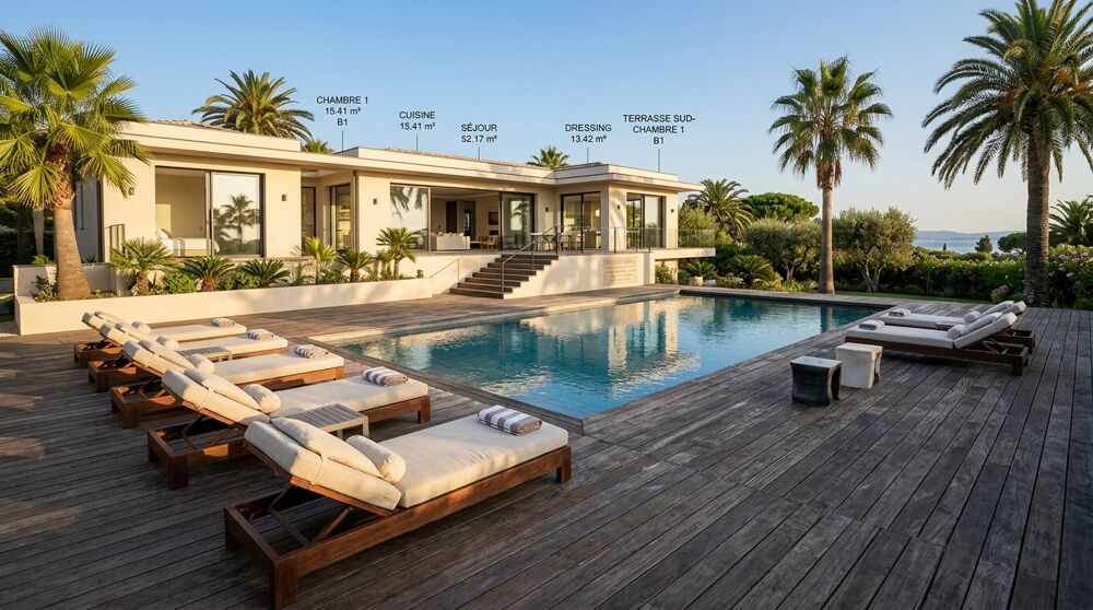 Vente Appartement MAGNIFIQUE APPARTEMENT 5 PIECES AVEC PISCINE ET GRAND TERRAIN PROCHE PLACE DES LICES Saint tropez