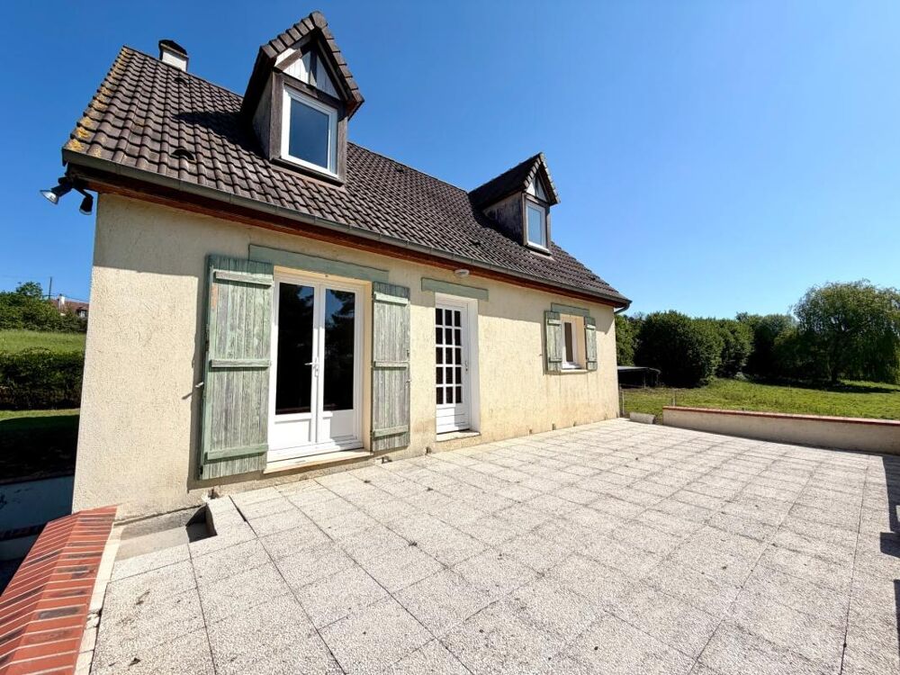 Maison avec vie de plain-pied, 3 chambres, sous-sol complet et terrain de 5 000 m²  Proche Lisieux