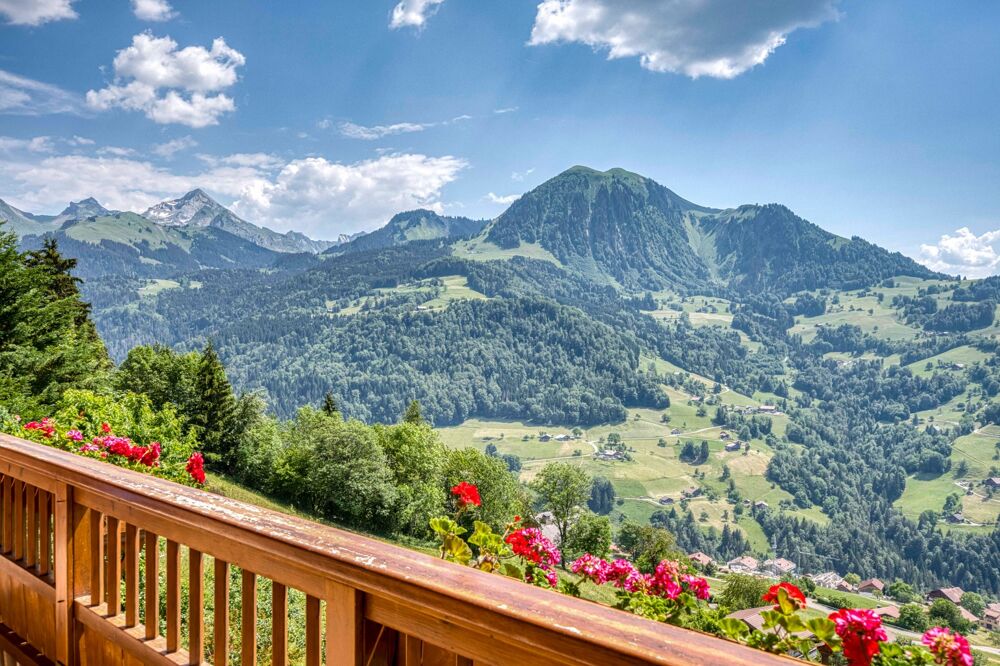 Chalet à vendre en viager occupé - Vue panoramique - MANIGOD (74)